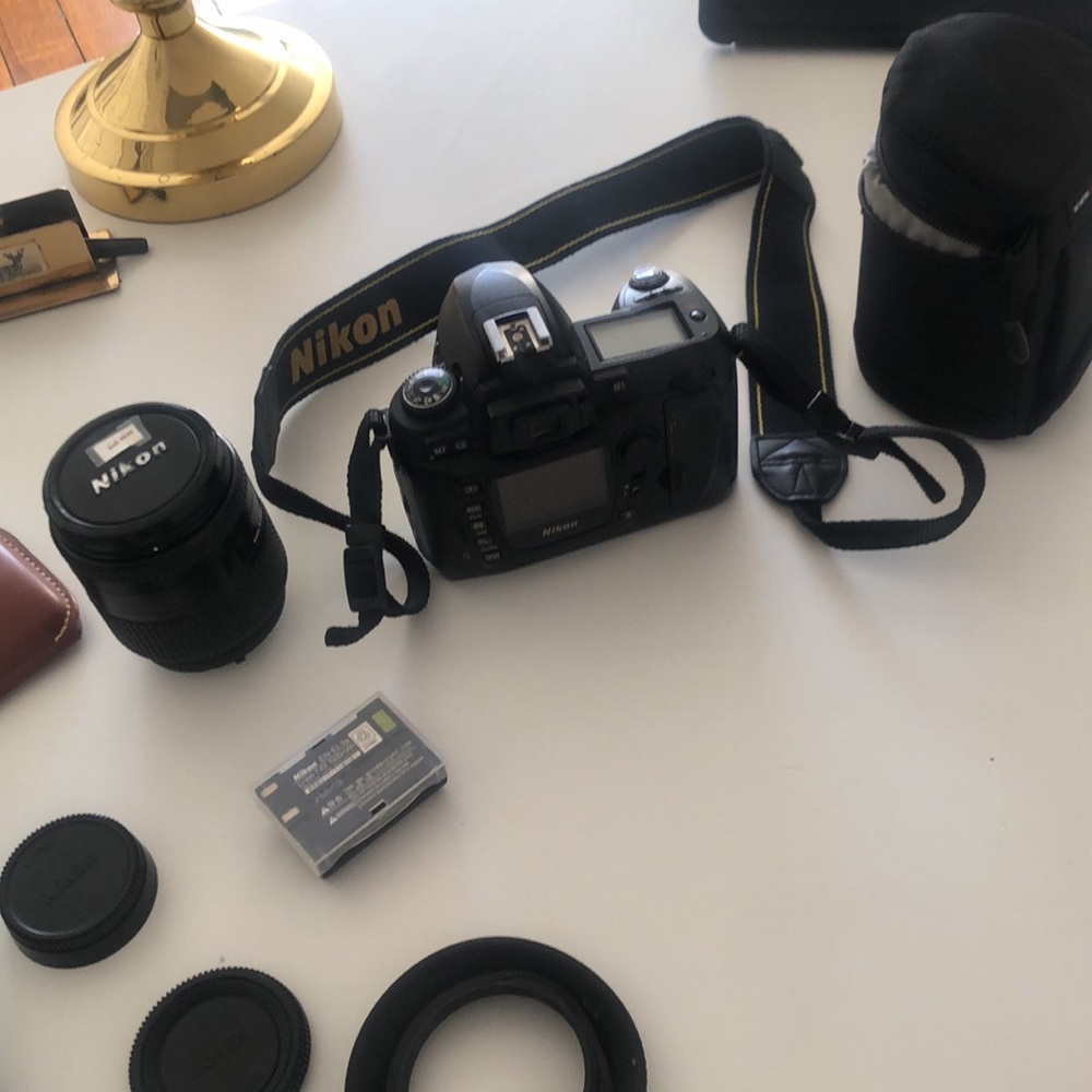 Nikon D70 Camera with 2 batteries, case & all you see!